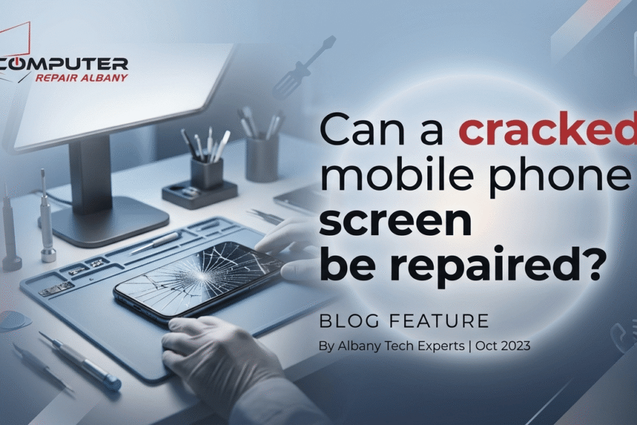 Can a cracked mobile phone screen be repaired