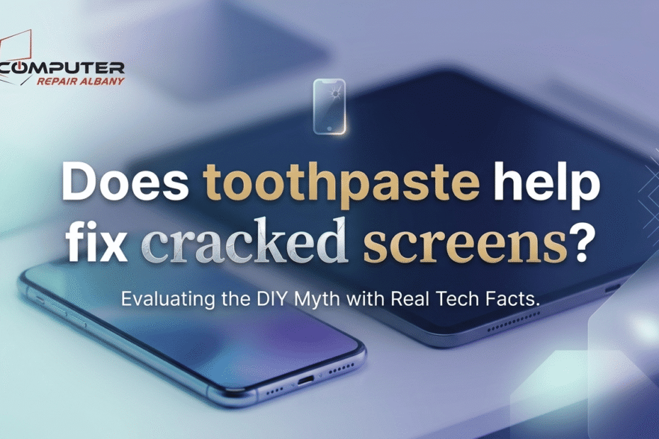 Does toothpaste help fix cracked screens